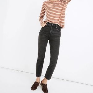 Madewell Perfect Vintage Ankle Straight Jean in Claybrook wash!